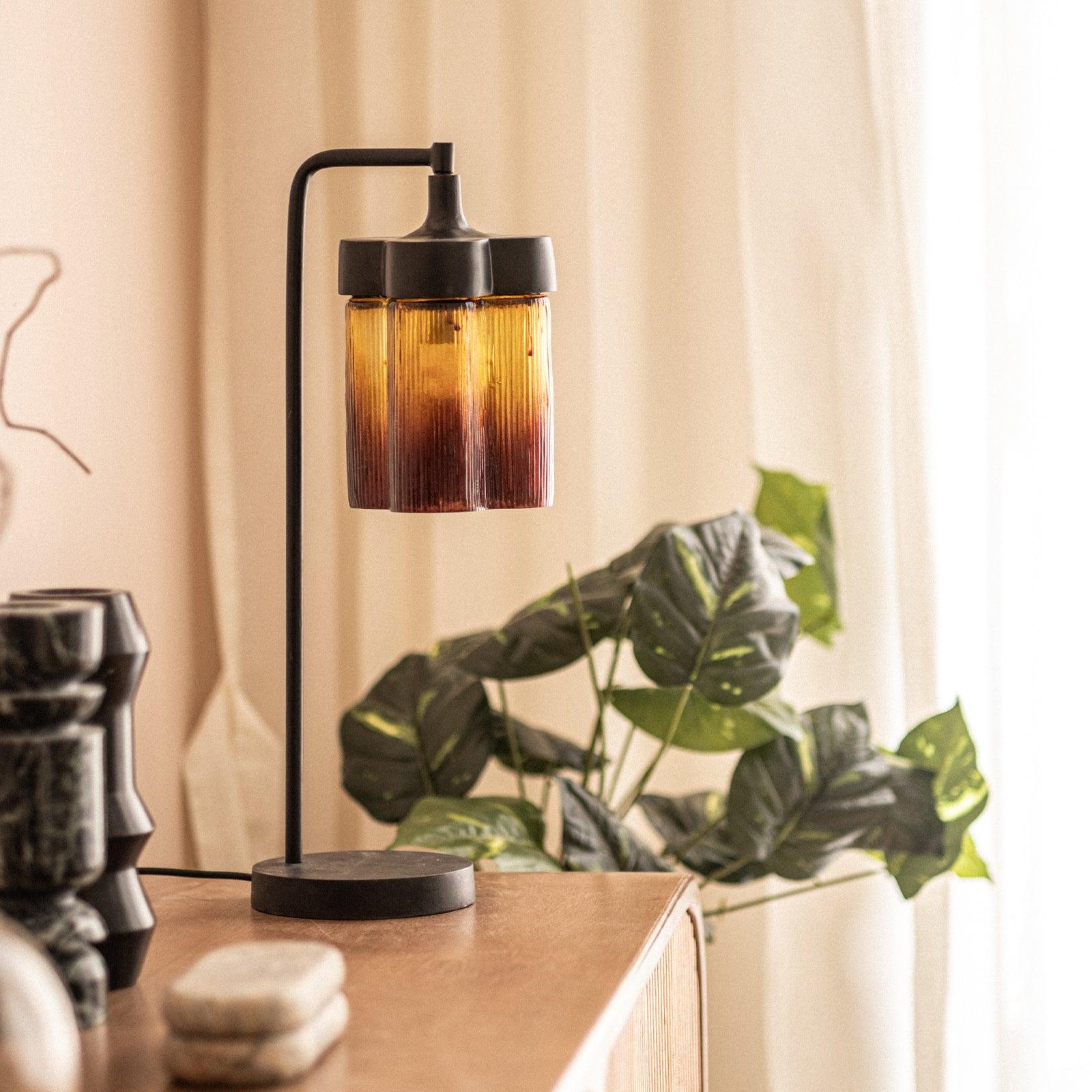 Furrow Study Table Lamp Mild Steel and Glass - Main Image