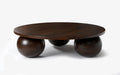 Buy Center Table - Ala Round Wooden Center Coffee Table | Brown Teapoy For Home & Living Room by Orange Tree on IKIRU online store