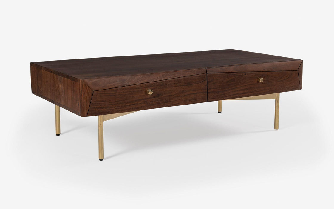 Buy Center Table - Barcelona Wooden Coffee Table With Drawers | Modern Center Table For Living Room & Bedroom by Orange Tree on IKIRU online store