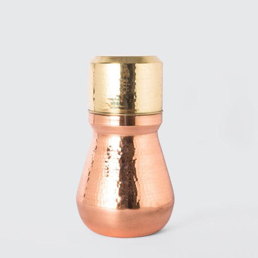 Buy Glasses & jug - Copper & Brass Mini Water Carafe | Storage Vessel For Kitchenware & Gifting by Rayden on IKIRU online store