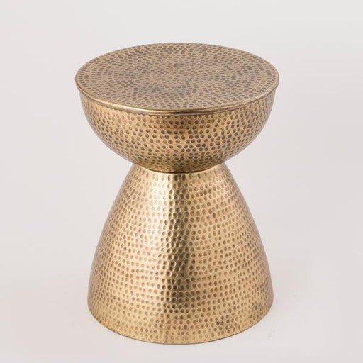 Buy Side Table - Antique Brass Aluminium Side Table | Center Table For Home & Living Room by Indecrafts on IKIRU online store