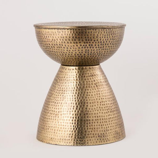 Buy Side Table - Antique Brass Aluminium Side Table | Center Table For Home & Living Room by Indecrafts on IKIRU online store
