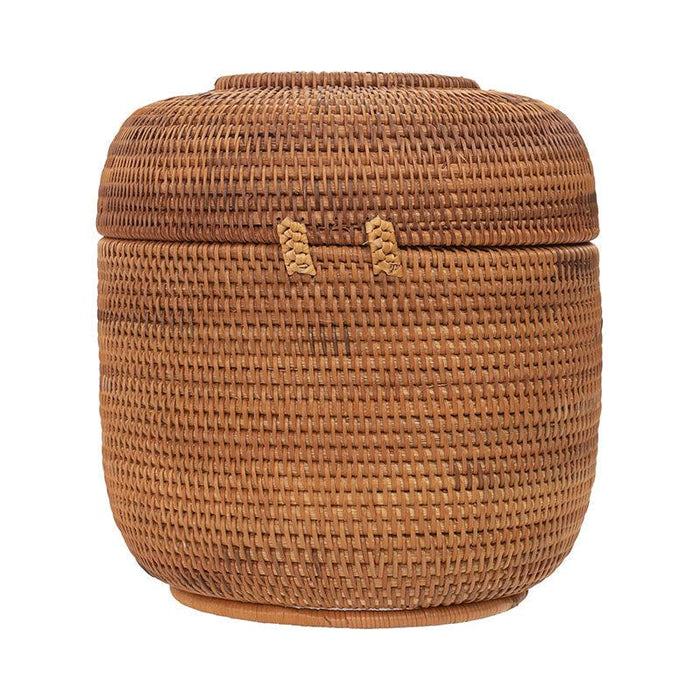 Buy Storage & Organizer - Rattan Storage Box With Lid | Natural Woven Basket For Living Room & Bedroom by Tesu on IKIRU online store