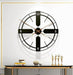 Buy Wall Clock - Antique Black Metallic Round Karamo Analog Wall Clock For Home Decoration by Handicrafts Town on IKIRU online store