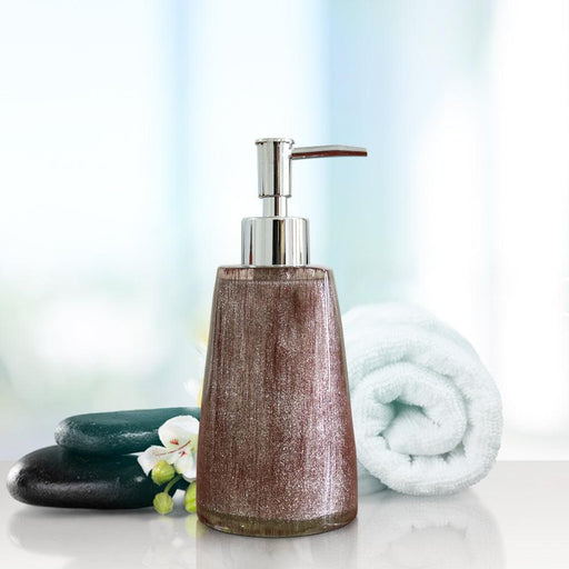 Buy Bathroom Accessories - Modern Liquid Soap Dispenser For Bathroom Brown Shiny Surface by Shresmo on IKIRU online store