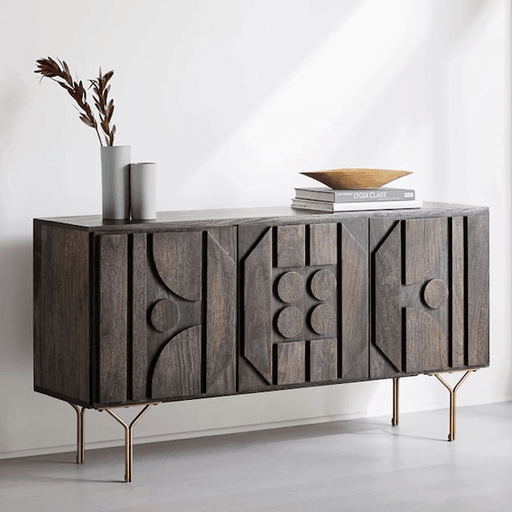 Buy Cabinets - Wooden & Metal Sideboard Cabinet For Living Room & Home by The home dekor on IKIRU online store