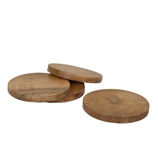 Buy Coaster - Aachman Wooden Round Table Coaster For Tea Cups & Mugs Set of 2 Coasters by Manor House on IKIRU online store