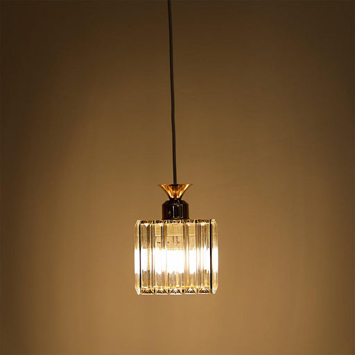 Buy Hanging Lights - Luxurious Square Hanging Lamp | Golden Clear Pendant Light by Home4U on IKIRU online store