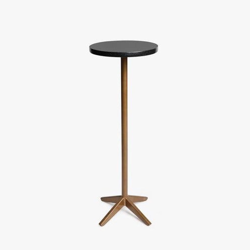 Buy Table - Black Marble and Metal Side Drink Table For Home And Living Space by Casa decor on IKIRU online store