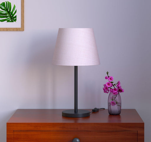 Buy Table lamp - Elegant Black Table Lamp With Off White Lampshade by KP Lamps Store on IKIRU online store