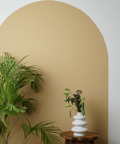 Buy Vase - Designer Flower Vase For Corner and Table Decor, White Color by Purezento on IKIRU online store