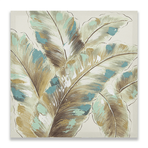 Buy Wall Art - Levi Beautiful Canvas Wall Art | Decorative Multicolor Leaf Painting For Home Decor by Home4U on IKIRU online store