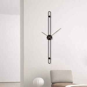 Buy Black Metal Long Wall Clock for Living Room Office and Home