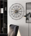 Buy Wall Clock - Geometric Metal Black and Golden Wall Clock for Living Room Office & Bedroom | 30 Inch Big Wall Clock by Handicrafts Town on IKIRU online store
