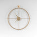 Buy Wall Clock - Round Wall Clock Decor for Living Room Bedroom & Office | Golden Metal Clock by Handicrafts Town on IKIRU online store