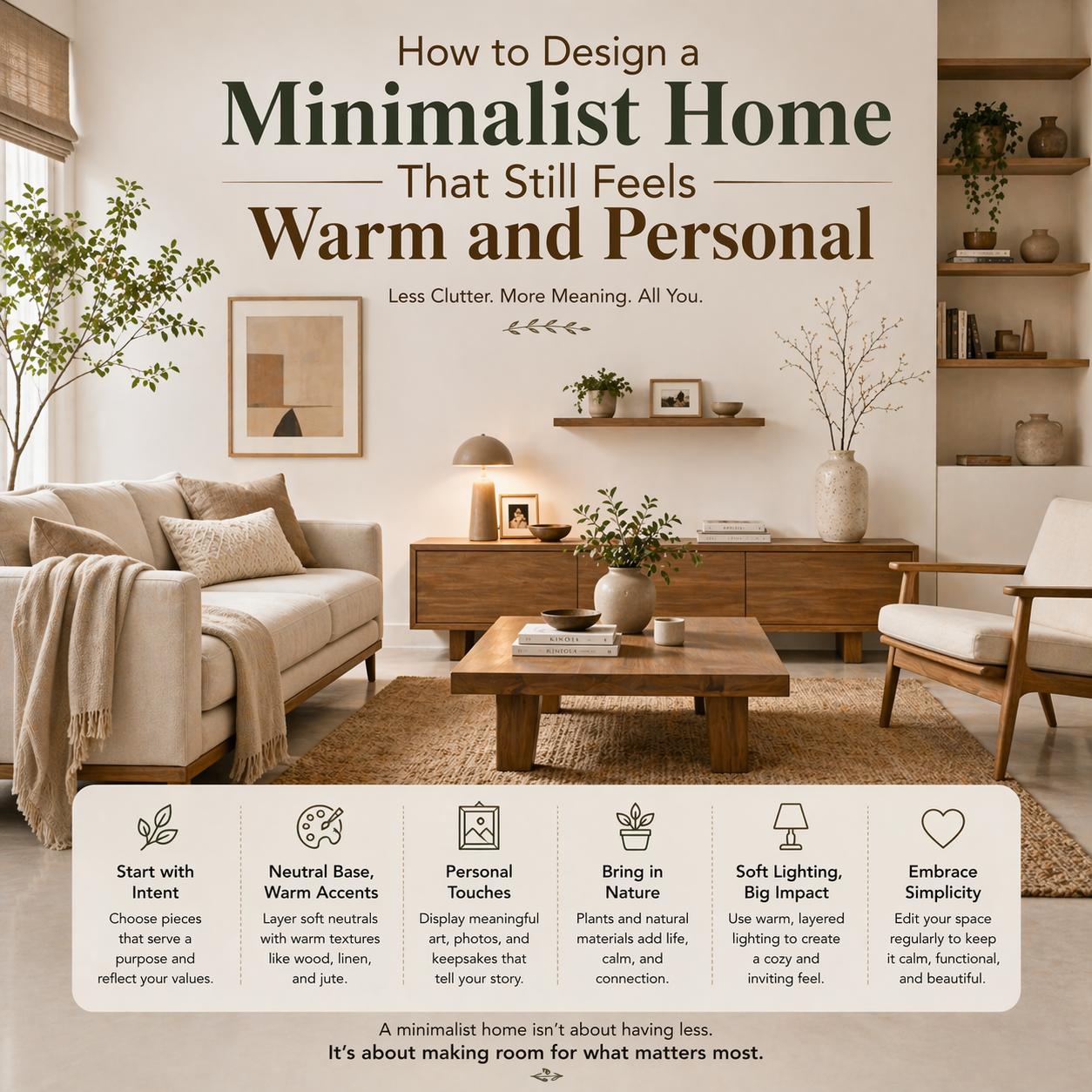 How to Design a Minimalist Home That Still Feels Warm and Personal