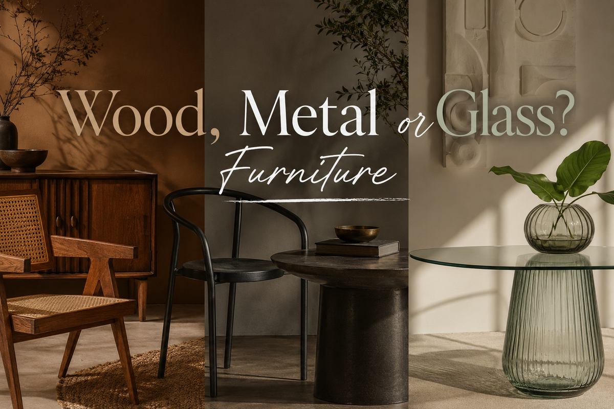 Wood, Metal or Glass? How to Choose the Right Furniture Material