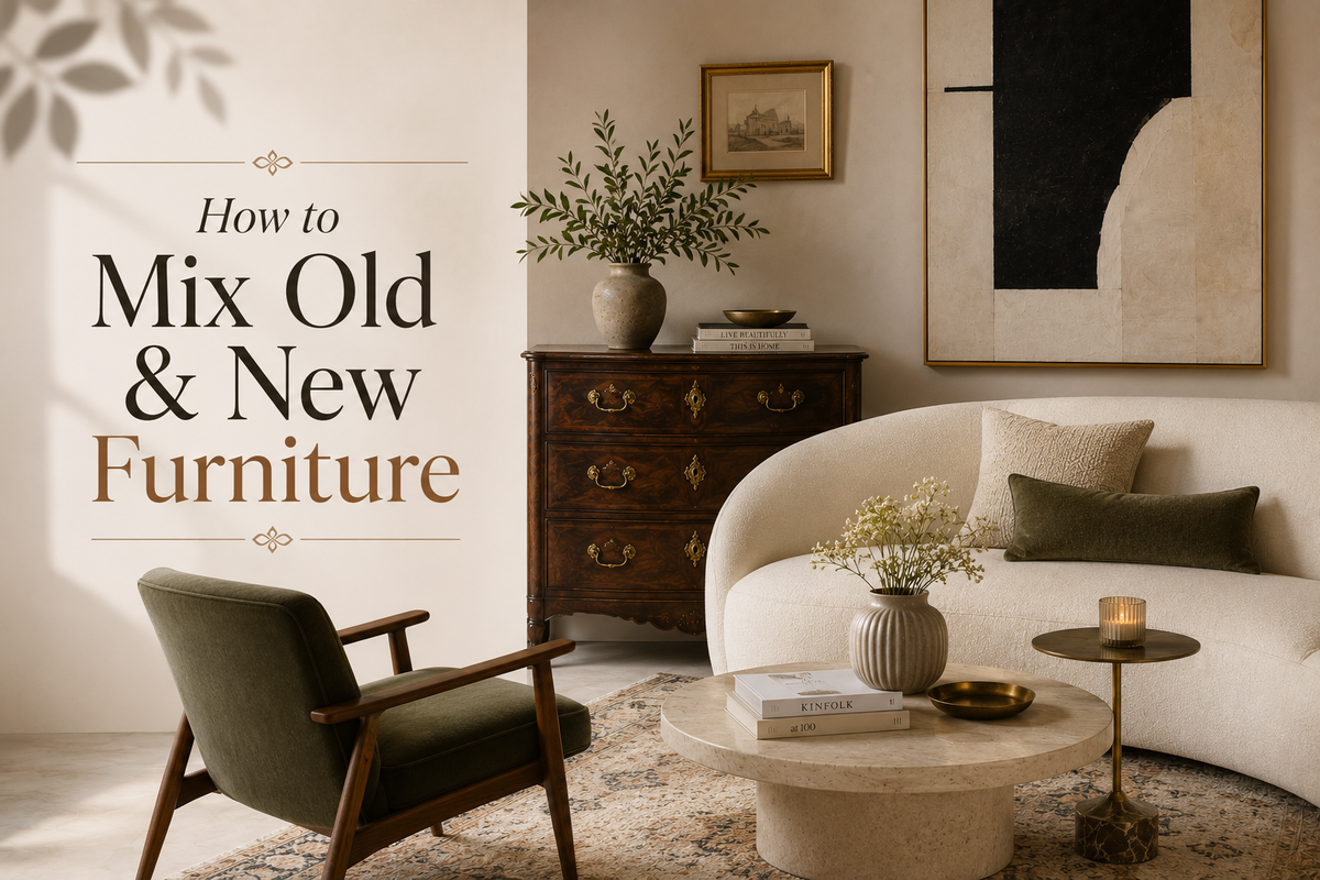 Mixing Old and New Furniture