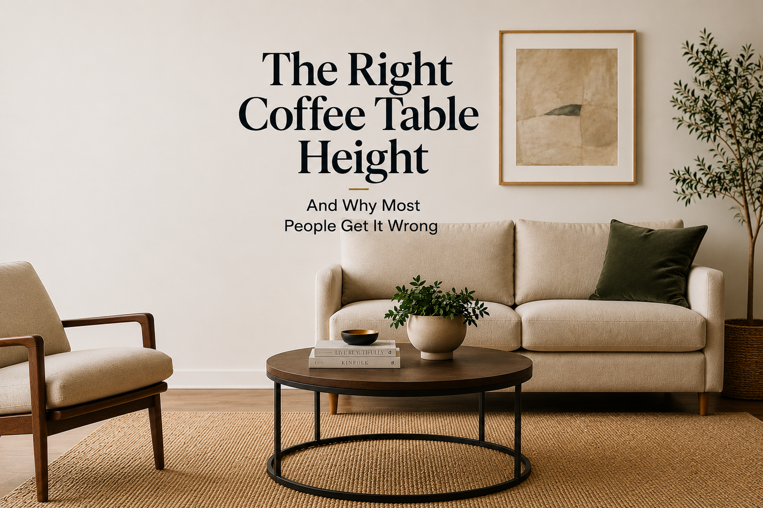 The Right Coffee Table Height — And Why Most People Get It Wrong