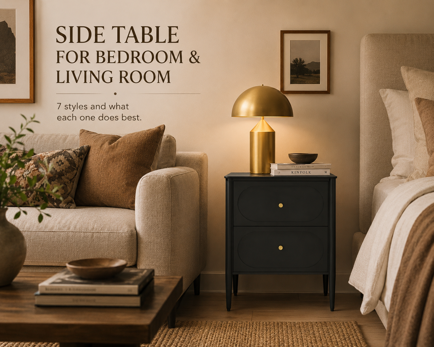 Side Table for Bedroom & Living Room: 7 Styles and What Each One Does Best