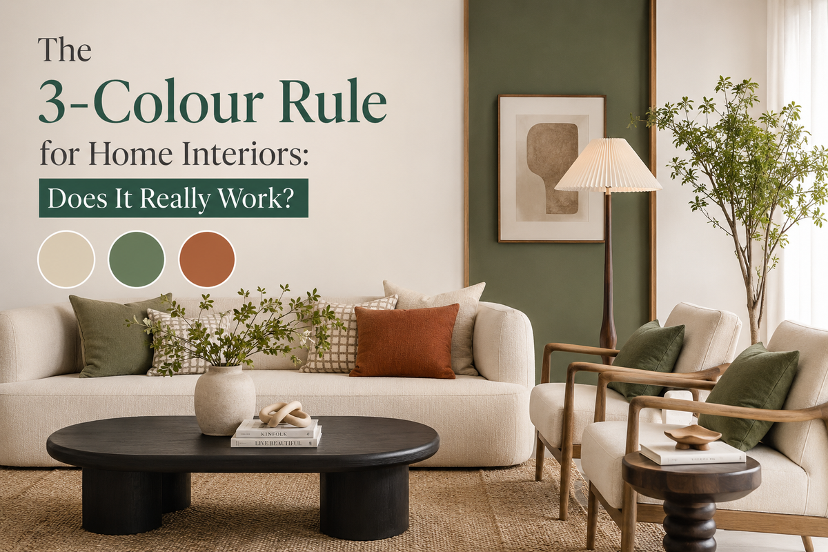 3-Colour Living Room Decor Ideas