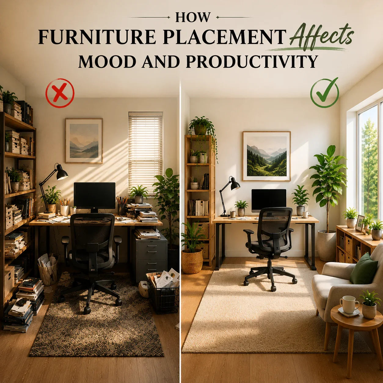 Furniture Placement Affects Mood and Productivity
