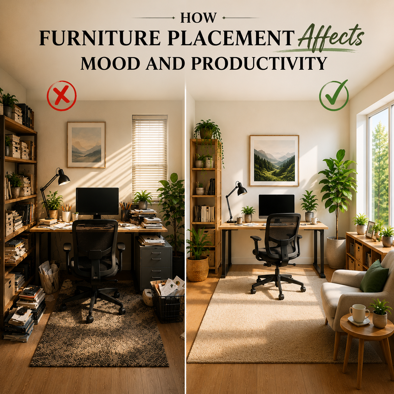 How Furniture Placement Affects Mood and Productivity