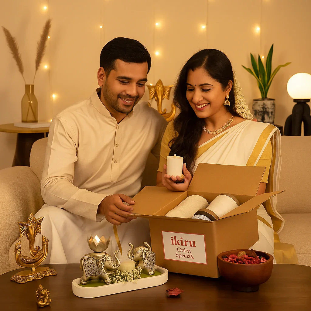 🌼 How to Style Your Home for Onam 2025 – Festive Decor, Brass Accents & Hosting Must-Haves