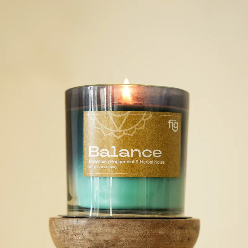 Balance Peppermint Vegan Wax Candle - Palm Wax Scented