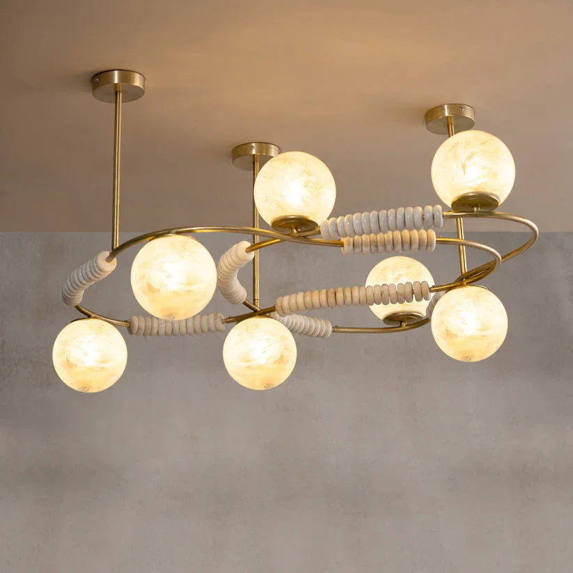 Virga Gold Chandelier