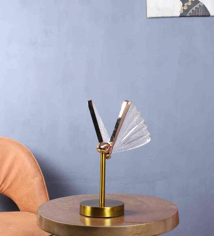 Antique Gold Iron Table lamp | Inbuilt LED |  Velona