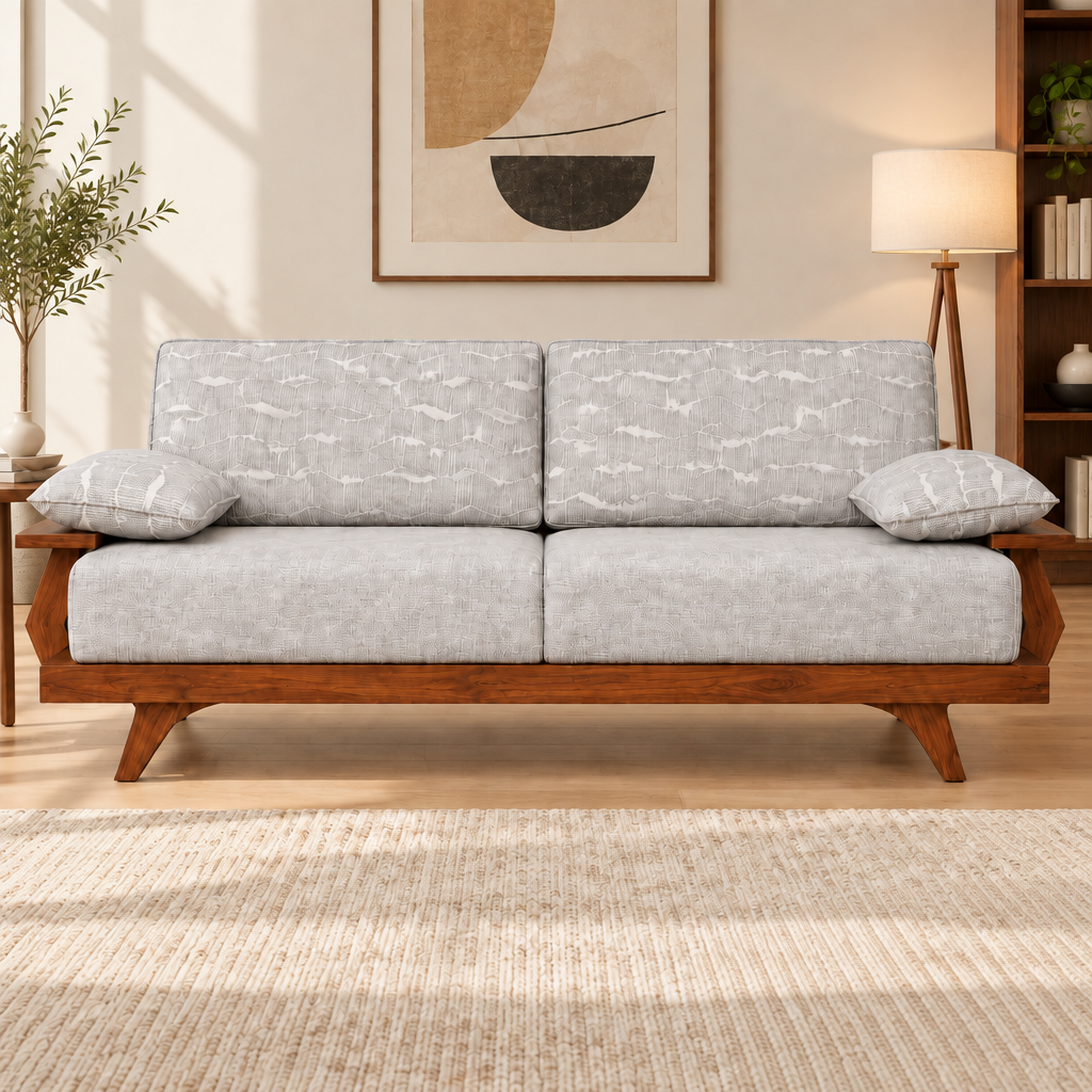 Bezo 3-seater wooden Sofa
