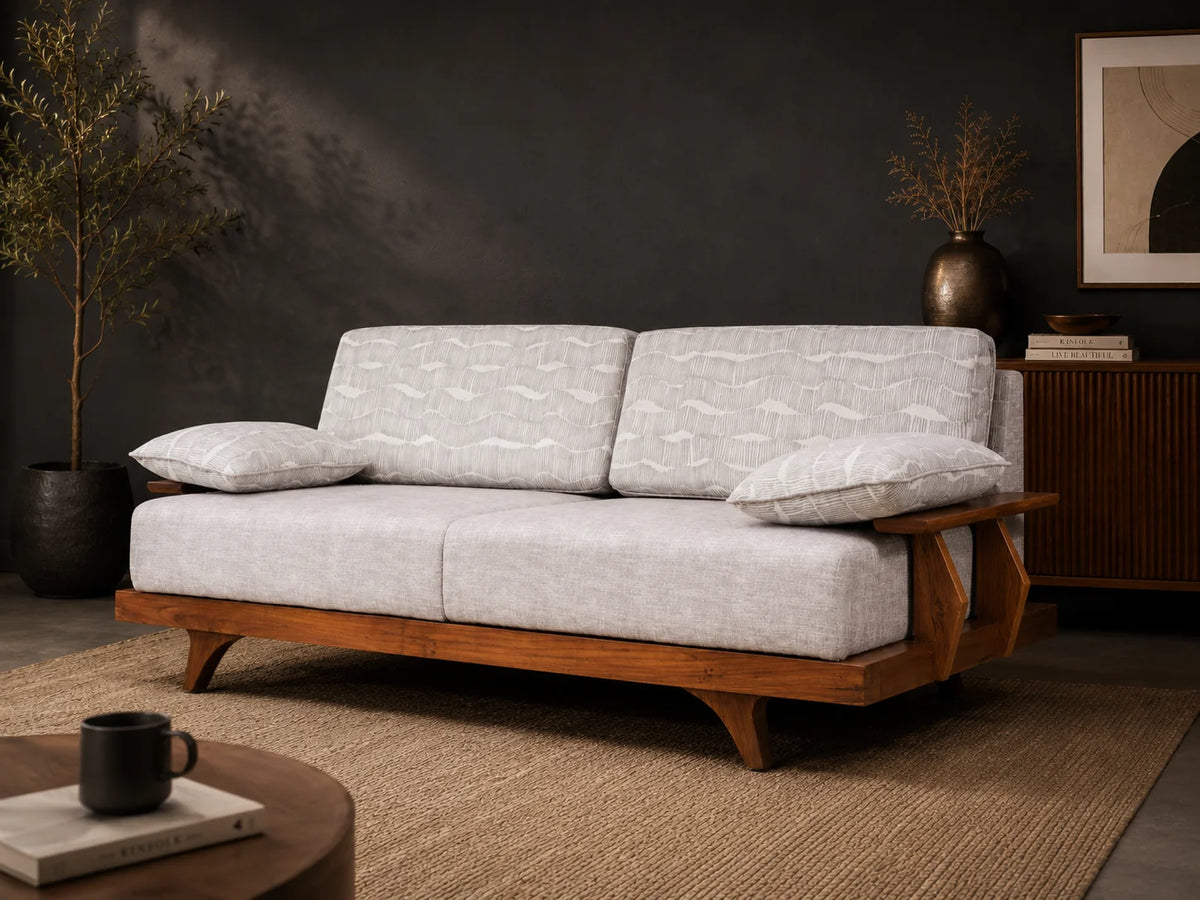 Bezo 3-seater wooden Sofa