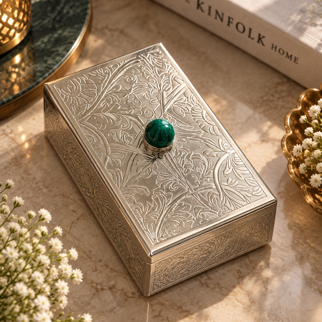 Playing Card With Silver Plated Box