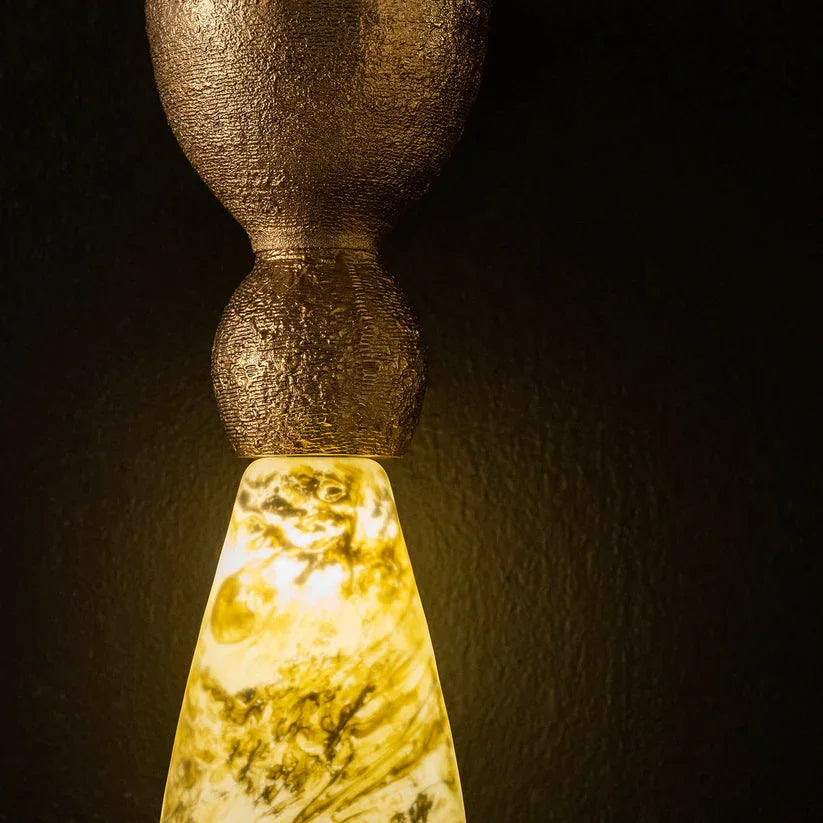 Bella Green Oval Double Casted Wall Lamp