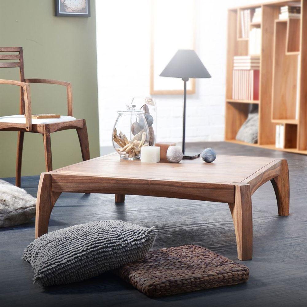 T-Rex Squiral Coffee Table | Sheesham Wood Tea Table | Wooden Center Table for Living Room