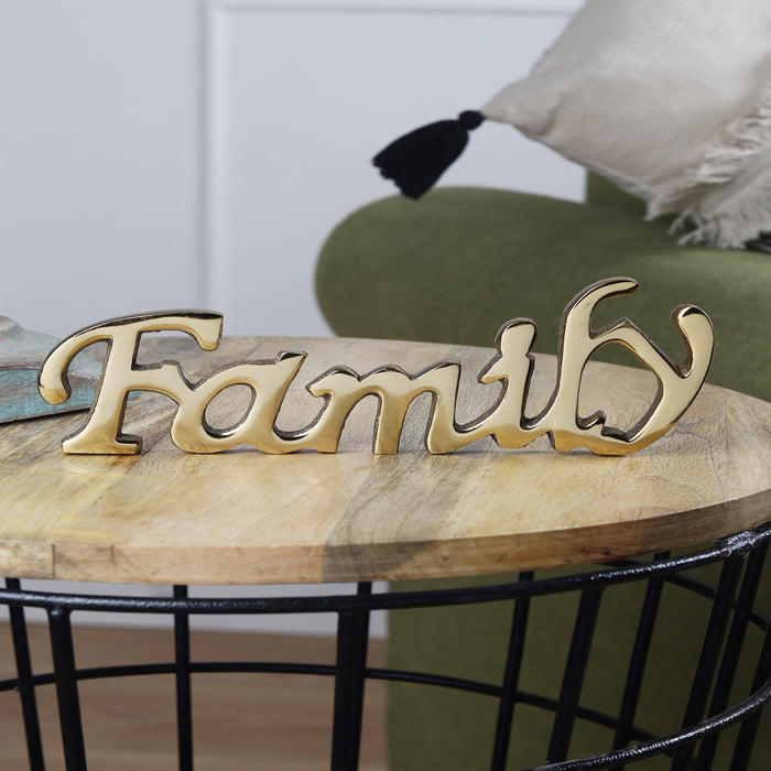 Tabletop FreeStanding | Sign-Family | - Gold