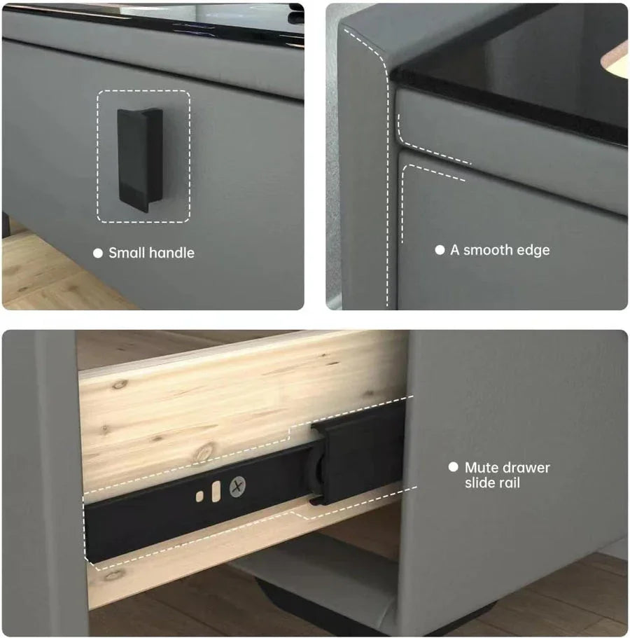 Smart Bedside Table with speaker and charger