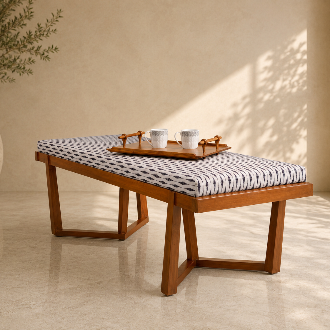Ukiyo Teak Wood Bench