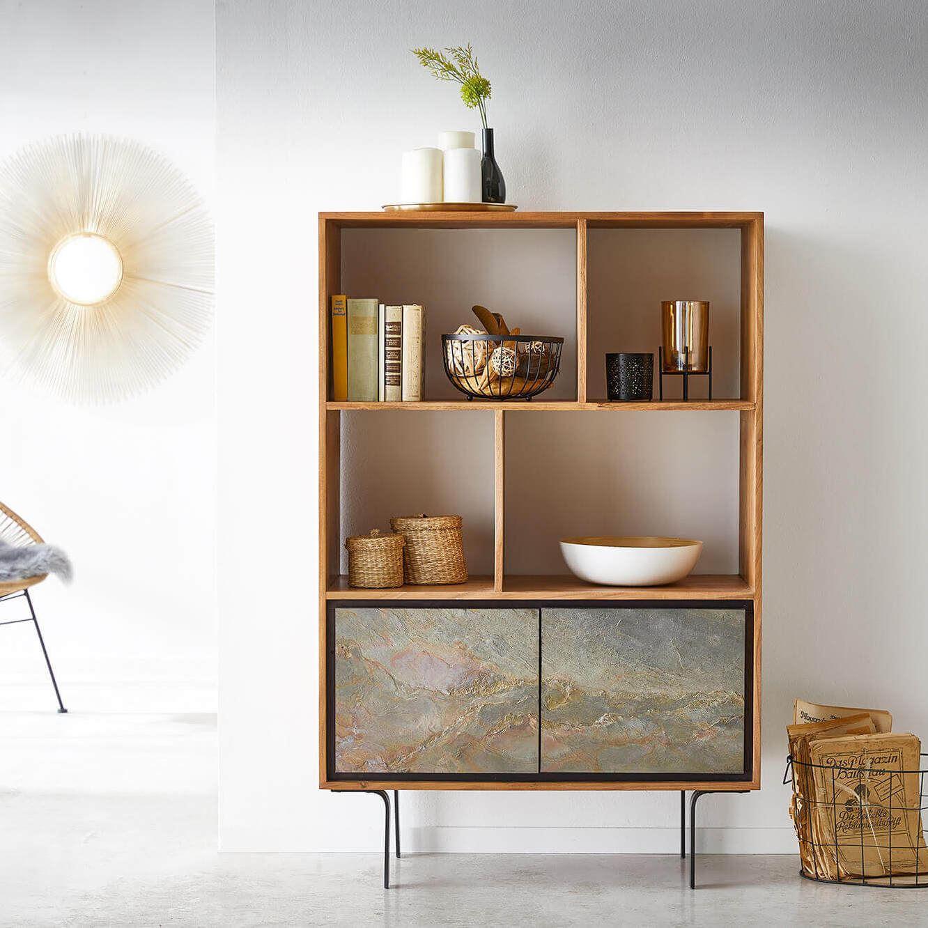 Jarrah Display | Acacia Wood, Iron Legs