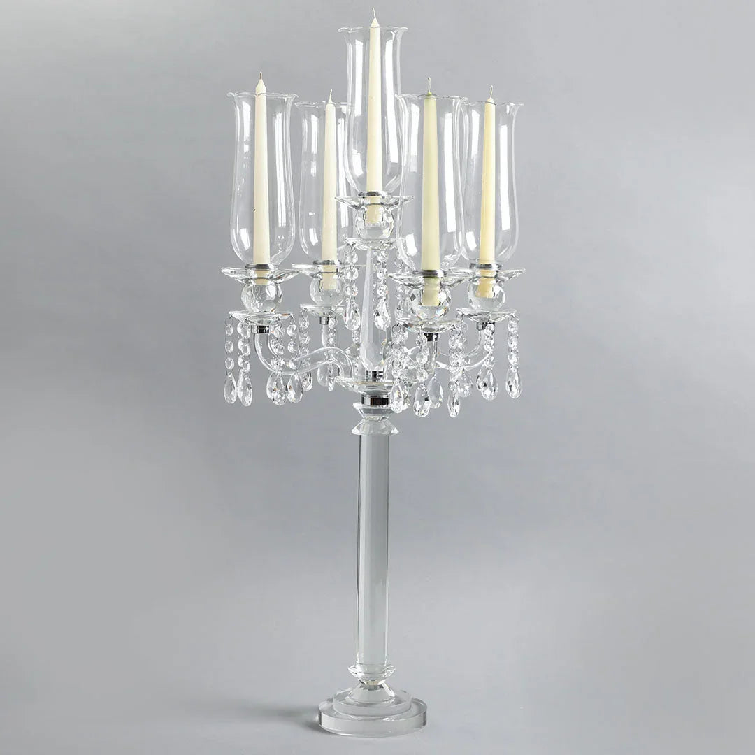 Toran 5-Arms Crystal Candelabra