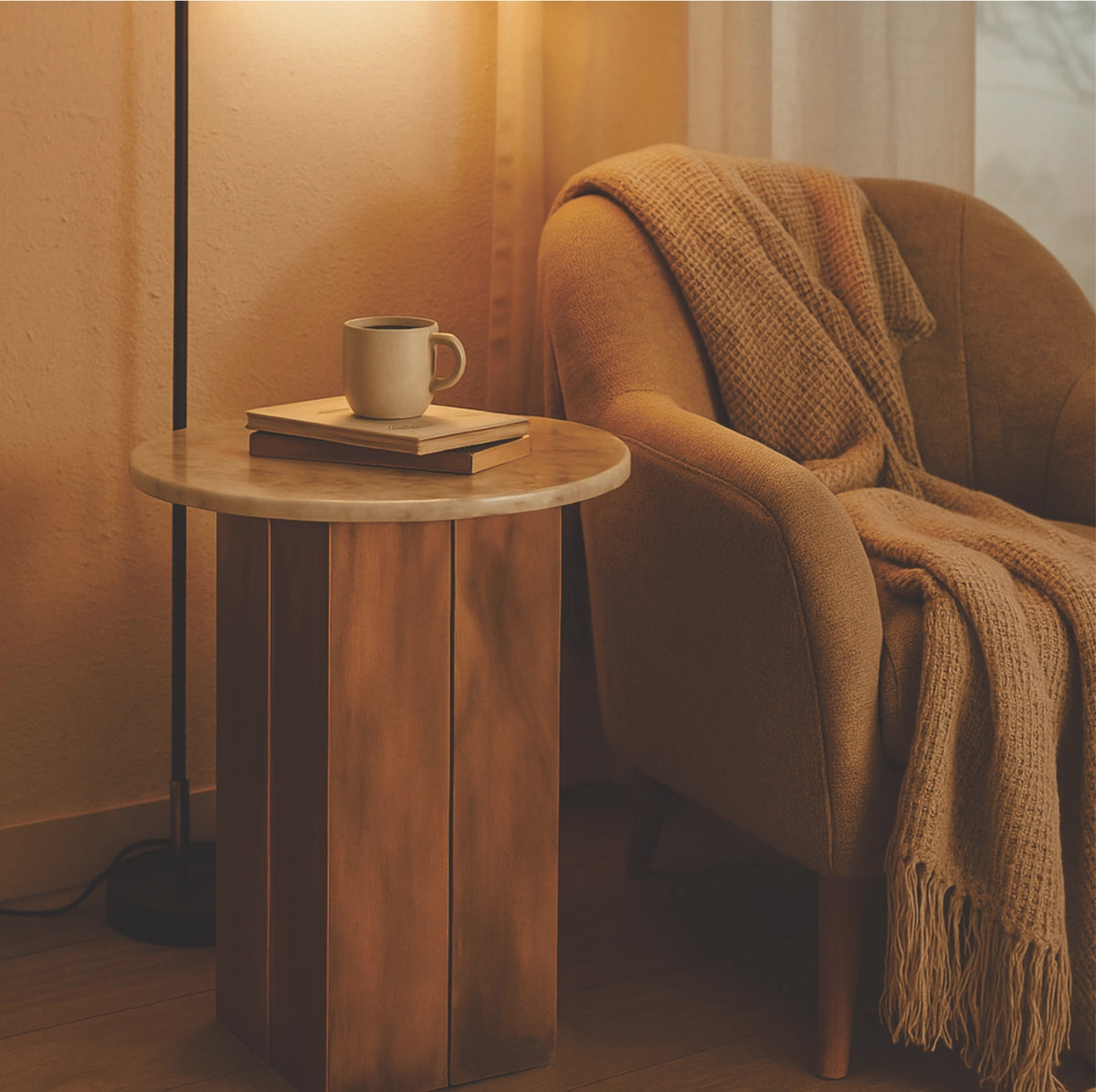 Aurum Marble Side Table