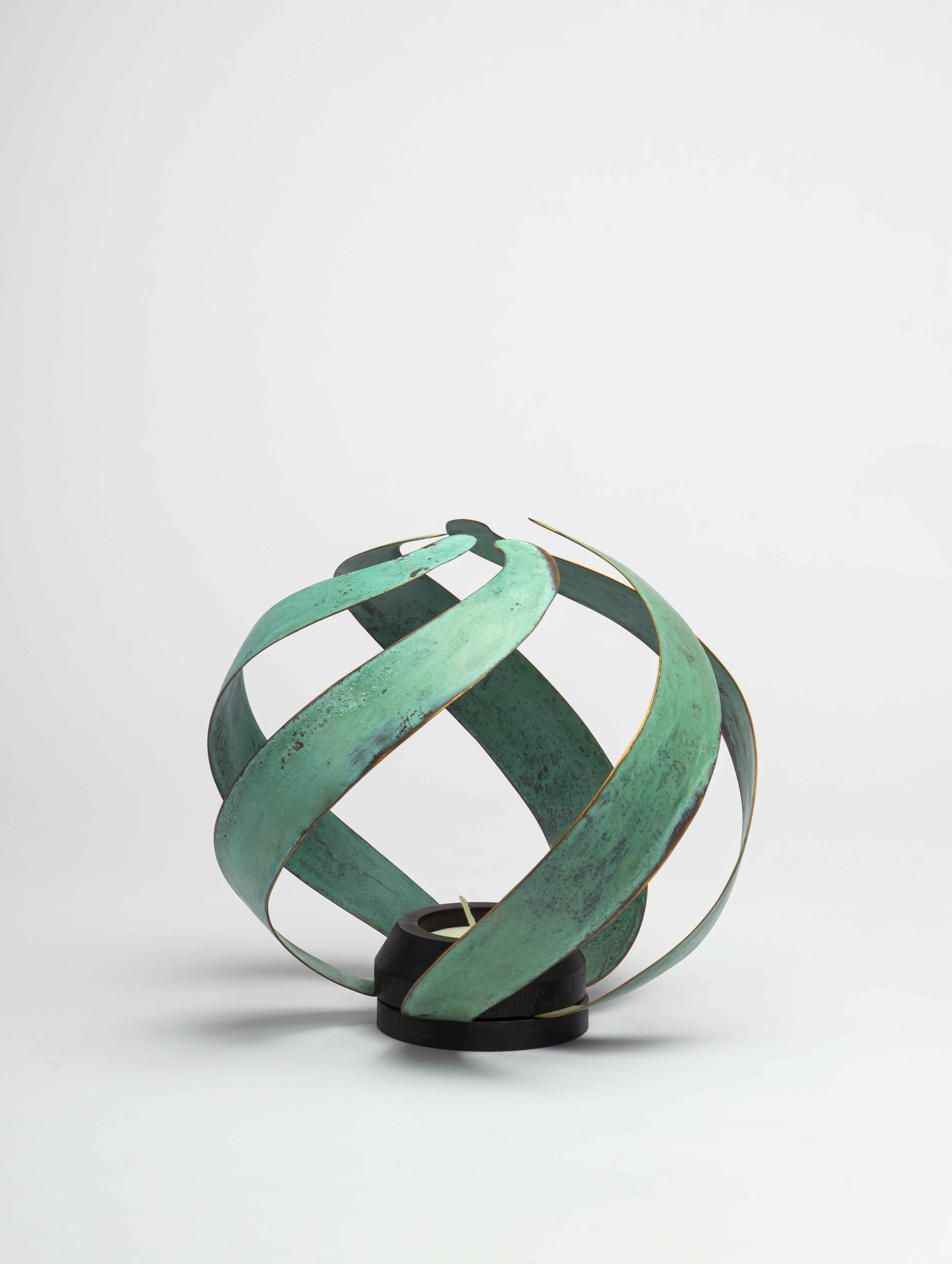 Lightball-Verdigiris | Brass And Wood