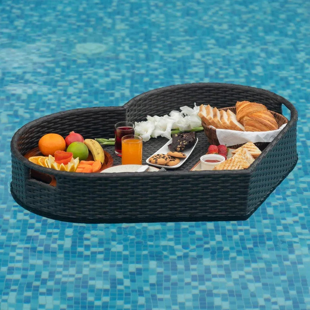 Luxury Brown Heart Shape Floating Tray