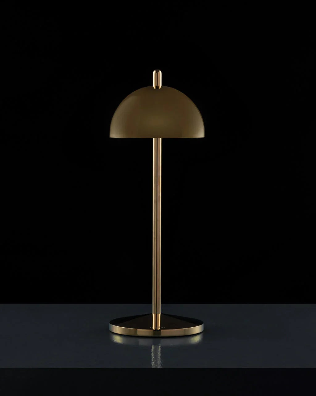 Mush Gold Cordless Table Lamp for Living Room | Rechargeable LED Lamp with Touch Dimming