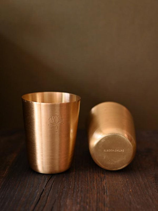 Brass Tumblers - Set of 2