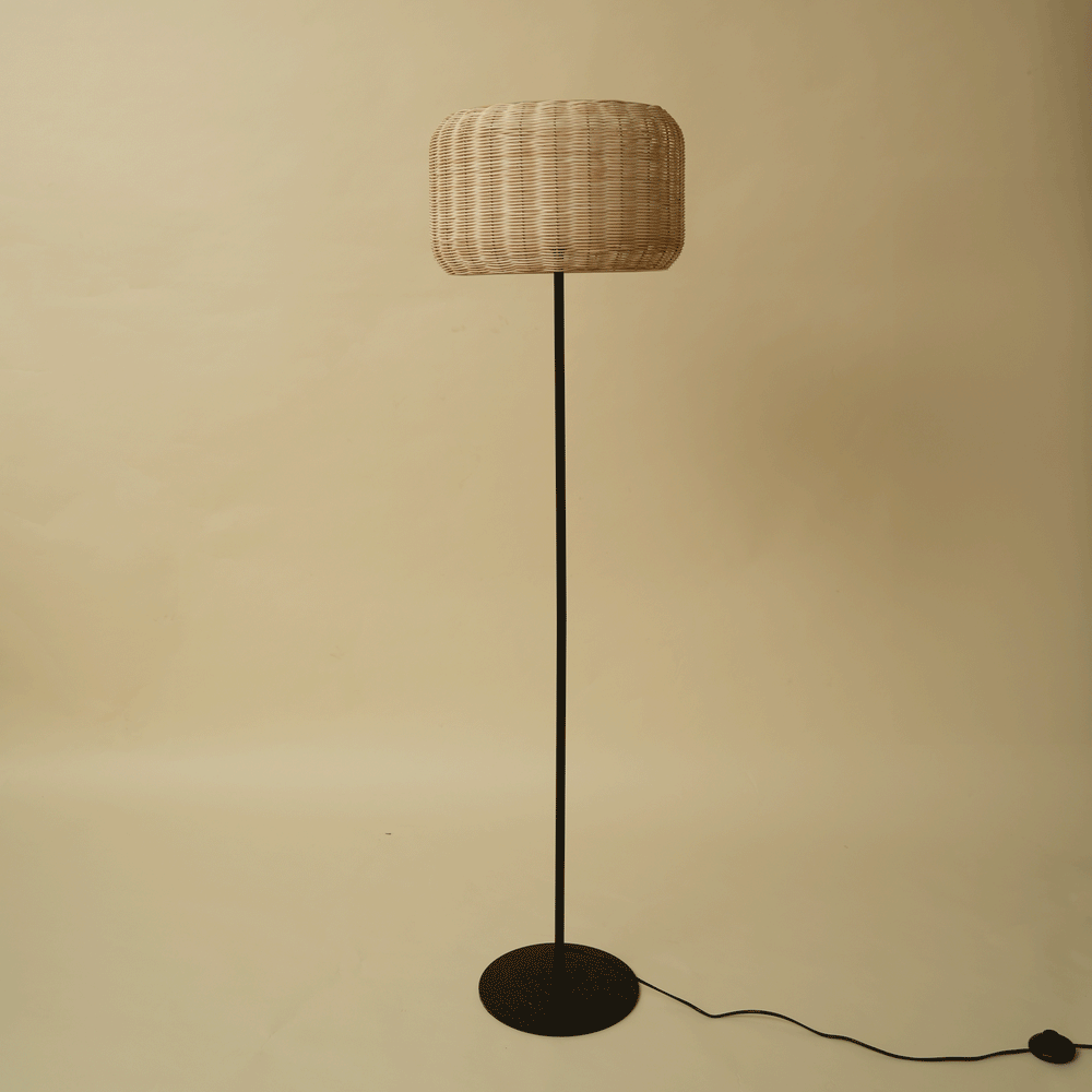 Bird's Nest - Rattan Floor Lamp | Rattan