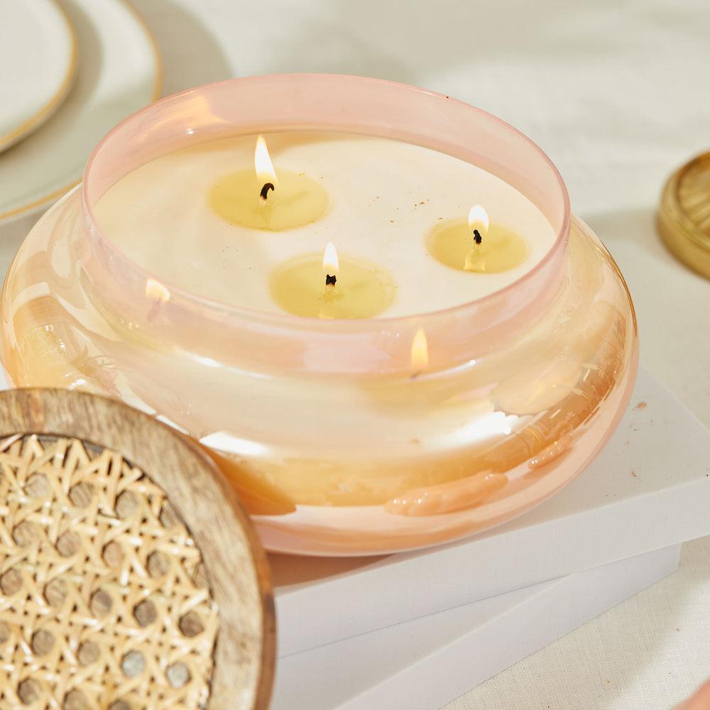 Boho Lustre Lid Jar Candle