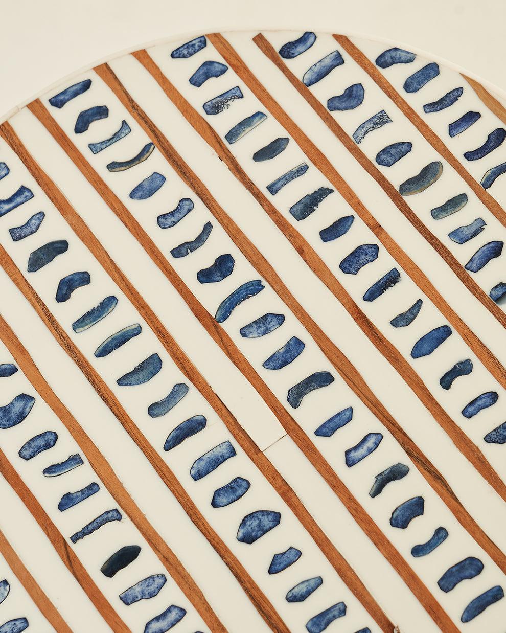 Sambhal Antique Design End Table | Designer Corner Table & Round Side Table for Living Room