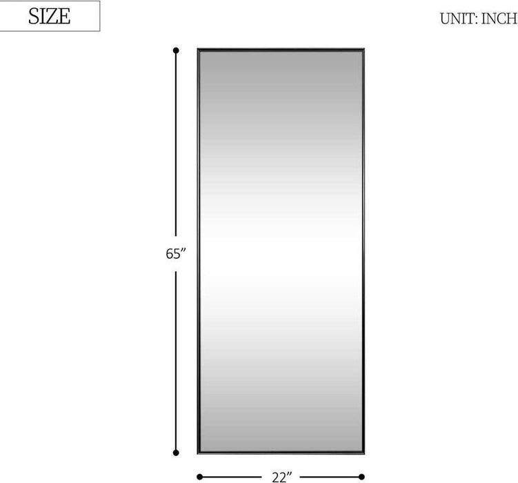 Full length rectangle mirror| 65 Inch long | Floor Standing Mirror